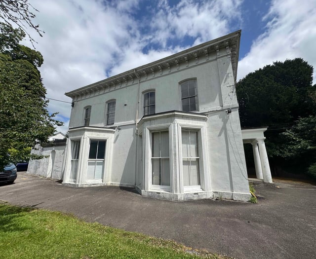 Detached Liskeard villa converted into offices heads to auction