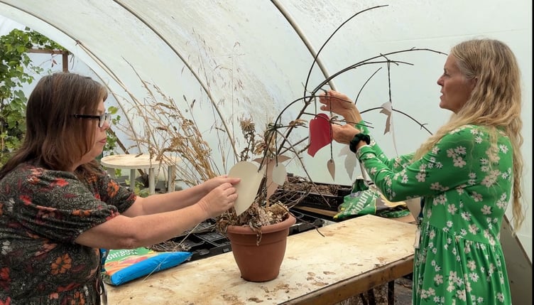 Nicky Snape (left) and Julia Mason have been delivering the group sessions as part of the pioneering new initiative in Liskeard