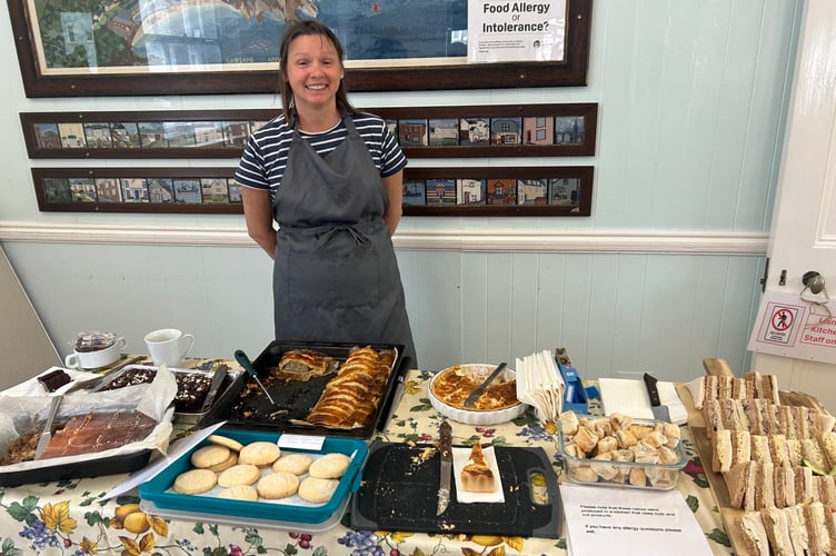 There was plenty of food on offer during the Torpoint & Rame Peninsula Lions' coffee morning