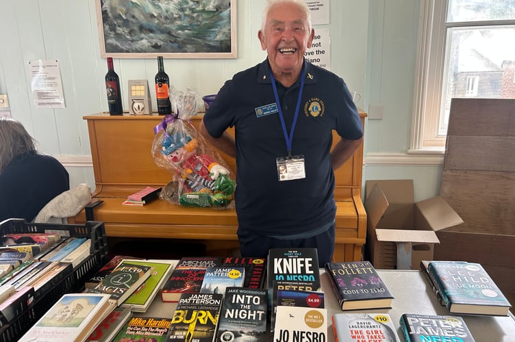 Torpoint & Rame Peninsula Lion George Dalley on the book stand