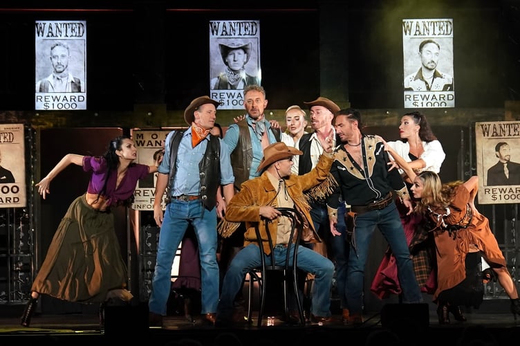 A highlight from the performance was the dynamic cowboy saloon routine (Picture: Terry Blackburn)