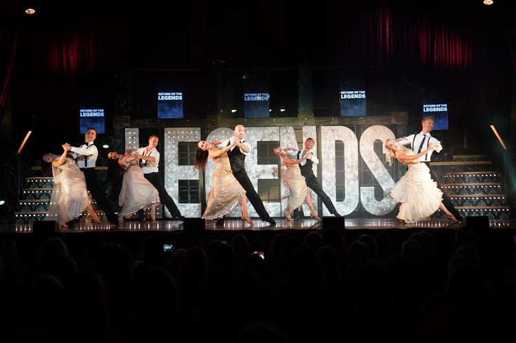 The famous five were joined by Victoria Martin, Lowri Beth, Alexandra Busheva, Julia Ruiz Fernández, and Polina Mayer – equally multi-talented and fast-footed female dancers (Picture: Terry Blackburn)