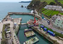Lock gate due to be installed at heritage harbour in Cornwall