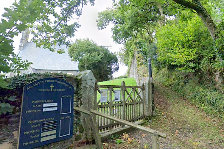 The entrance to the churchyard at Herodsfoot. (Picture: Google)