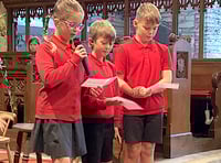 School donates to foodbank after harvest festival service