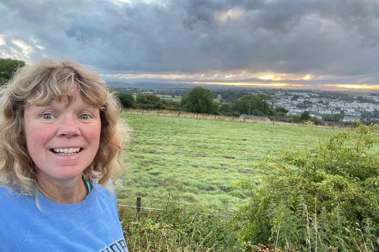 Claire Bolton taking part in the One Million Steps for Diabetes UK.
