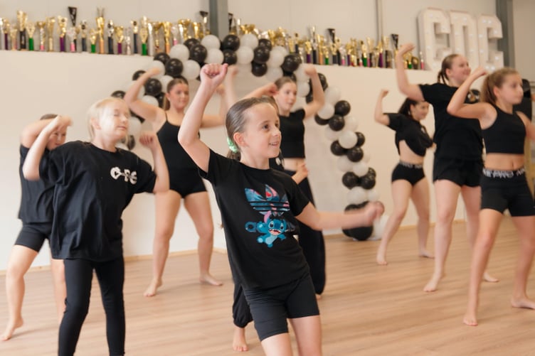 Youngsters at the Collide Dance Company studio in St Austell.
