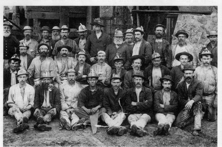 Cornish Miners at Moonta, South Australia. (Picture courtesy of Liskeard Old Cornwall Society)