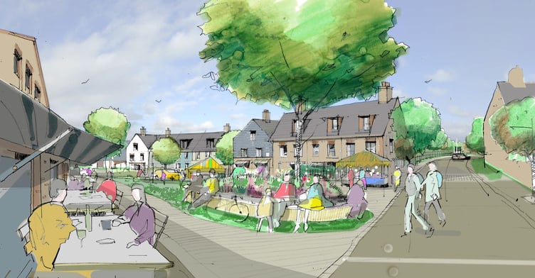 Tredinnick Garden Village Sketch