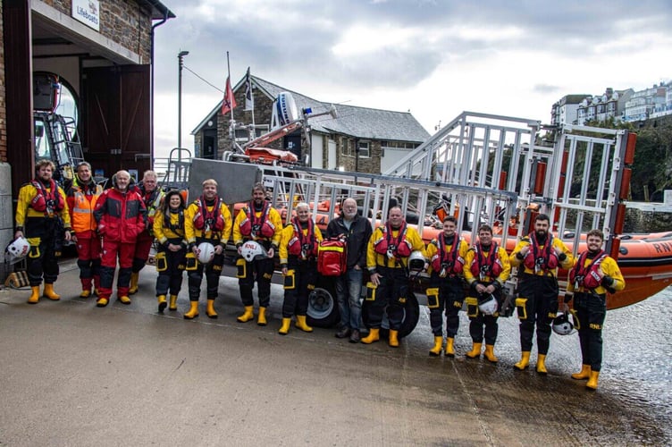 Local RNLI supporter Richard Davis raised £80 to help purchase a new casualty care dry bag for the team at Looe RNLI (Picture: Ian Foster/Looe RNLI)