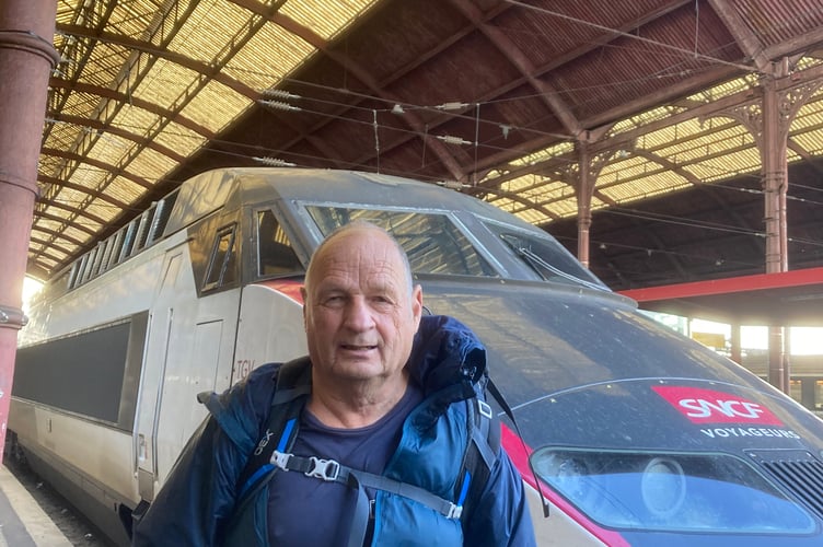 Cornwall councillor Jim Candy pictured during his recent holiday in Strasbourg