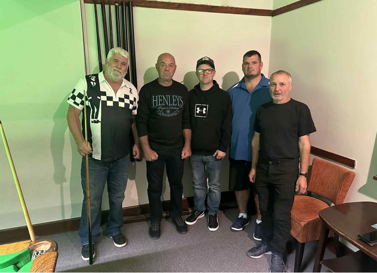 Pelynt D snooker team.