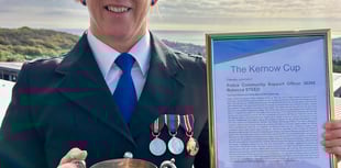 PCSO honoured with Kernow Cup for outstanding community service