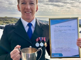 PCSO honoured with Kernow Cup for outstanding community service
