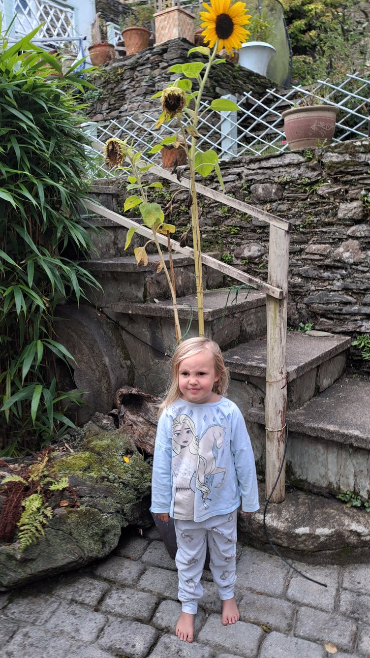 Young Tamara took first place in the Children’s “Taller Than the Grower” Award