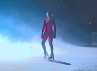 Dazzling display of ice-skating at the Eden Project