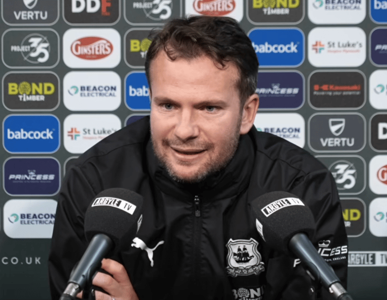 Plymouth Argyle head coach Tom Cleverley understands the frustrations of the Green Army. (Picture: Cornish Times)