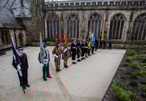 Thousands at Remembrance parade in centre of town