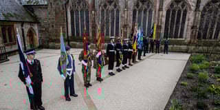 Thousands at Remembrance parade in centre of town