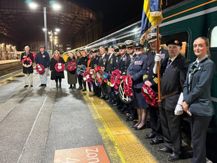 NHS staff and veterans unite for Poppies to Paddington journey