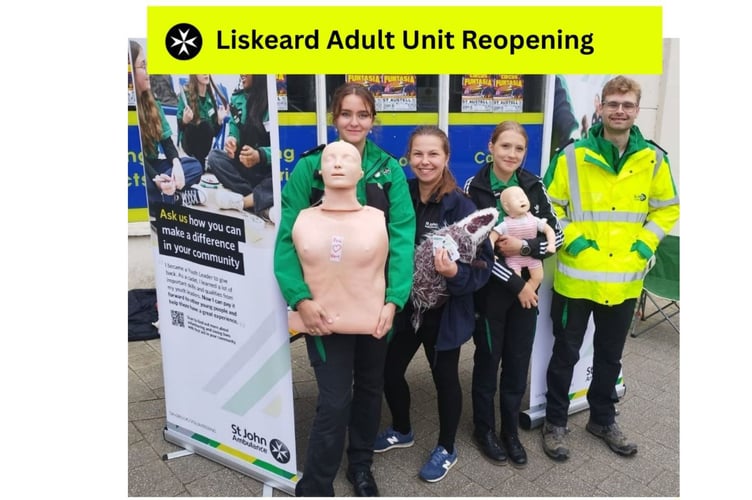 Volunteers are being sought as St John Ambulance in Liskeard prepare to reopen adult unit
