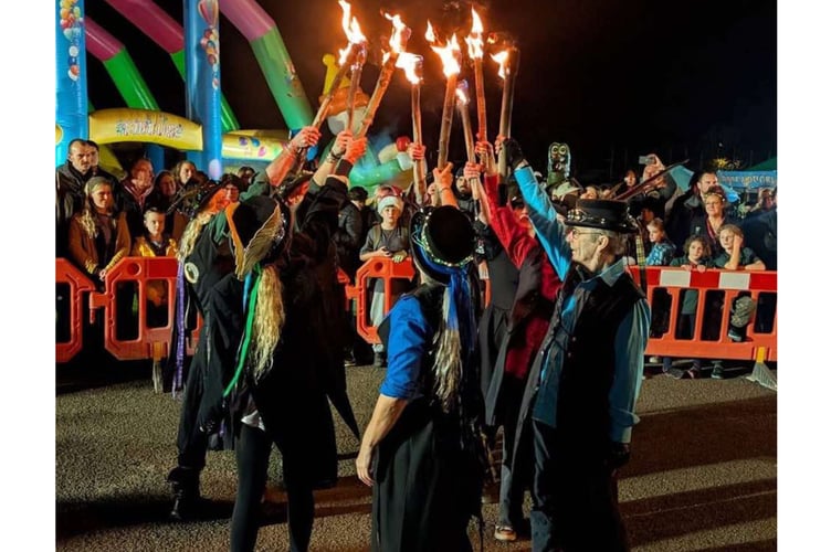 The town hosted an evening of fire, light, music and dance on Saturday, November 15.