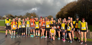 Harriers take on challenging marathon while raising money for charity
