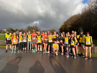 Harriers take on challenging marathon while raising money for charity