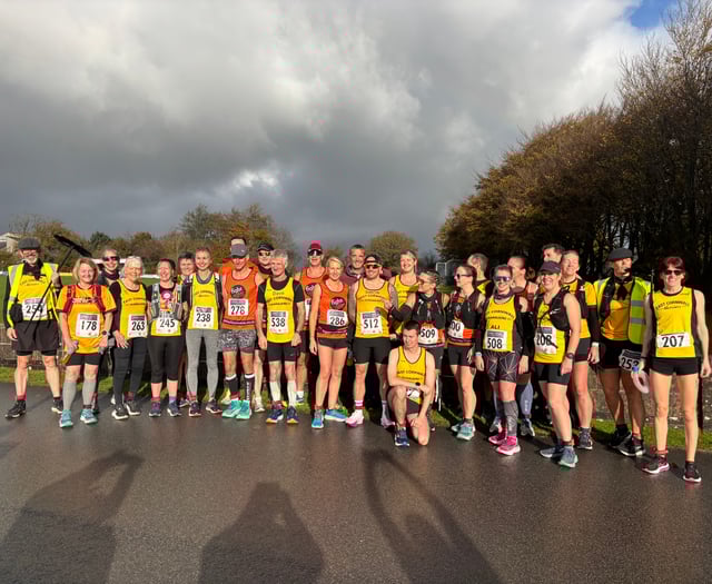 Harriers take on challenging marathon while raising money for charity