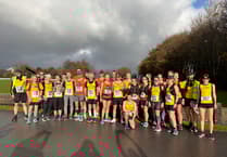 Harriers take on challenging marathon while raising money for cancer charity