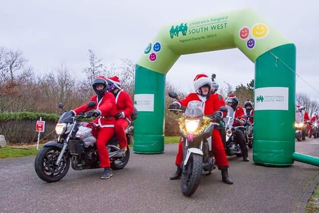 Santa convoy to light up Cornwall in ride for Children’s Hospice SW