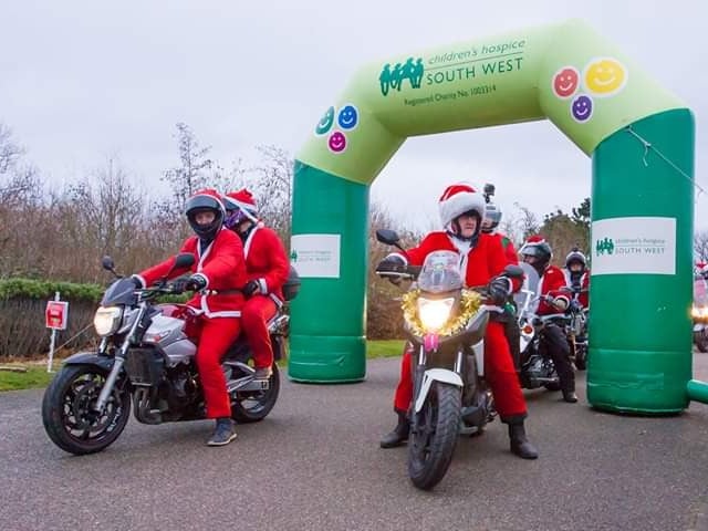 Santa convoy to light up Cornwall in ride for Children’s Hospice SW