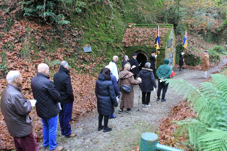 A memorial service was held at Menacuddle Well, a baptistery beside the White River in St Austell.