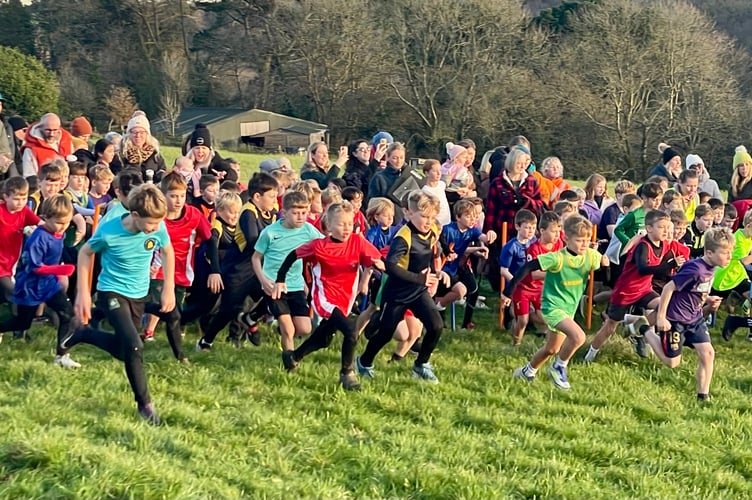 Ready, set, go for these youngsters in the Year 3/4 race