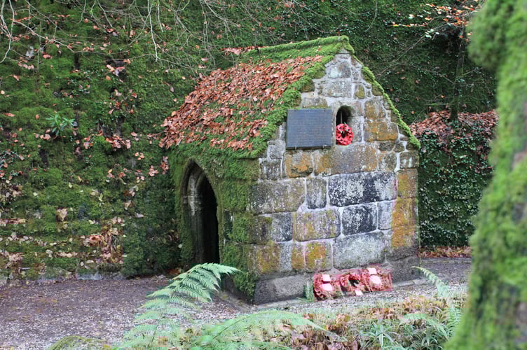Wreaths and sprigs of rosemary were laid at the Menacuddle Well baptistery.
