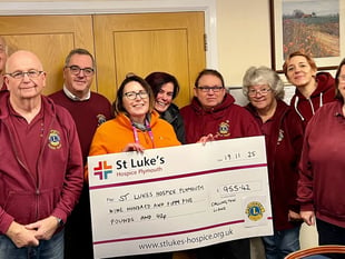 Fundraiser helps Callington Lions donate funds to St Luke’s Hospice