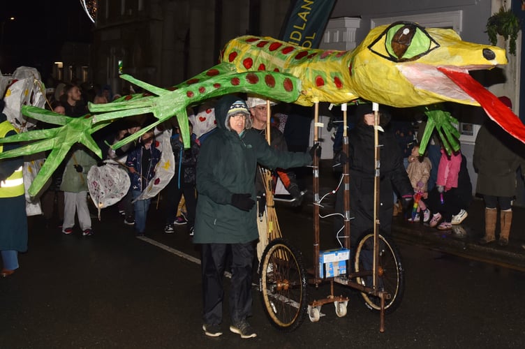 There were some spectacular and colourful displays that took part in Liskeard's Lights Up proceedings (Picture: Jon Harris Photography)