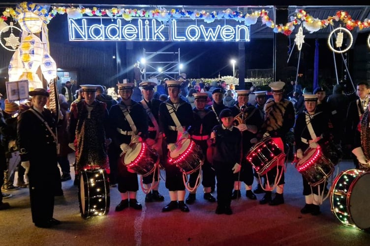 Torpoint Sea Cadets were among those performing as Liskeard welcomed in the start of Christmas in the town