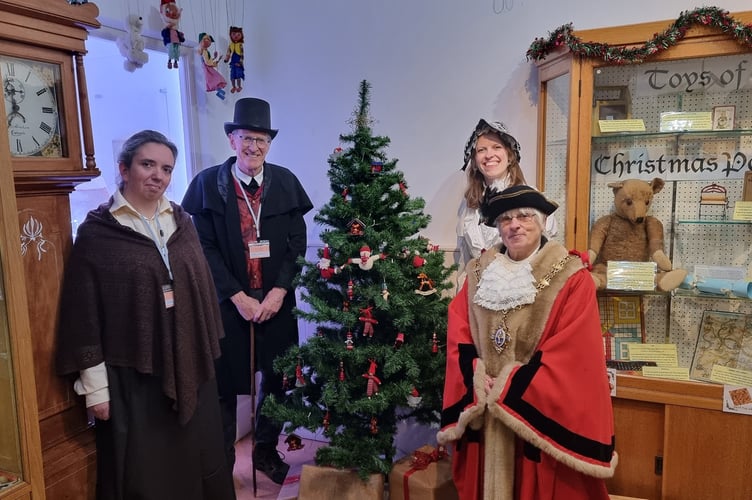 Liskeard Mayor, Cllr Christina Whitty stopped off at the town's museum which formed one of the stops for the family trail