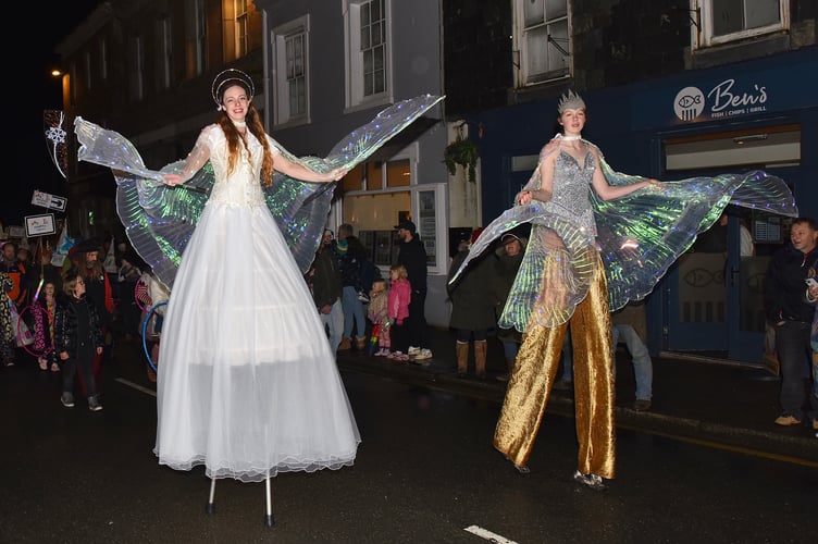 Adding a little sparkle to proceedings as the parade made it's way through the streets of Liskeard (Picture: Jon Harris Photography)