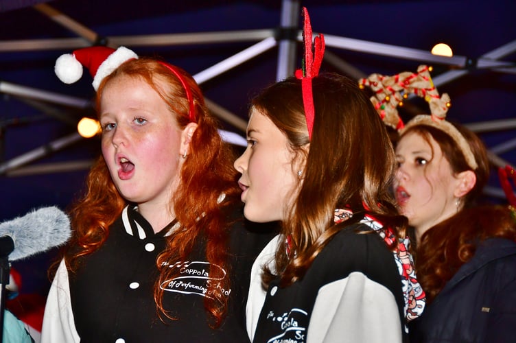 Members of the Coppola School of Performing Arts take to the stage in Torpoint