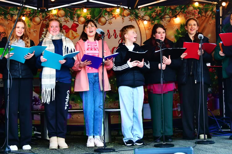 The festive spirit was in full swing during Torpoint's annual Christmas Lights switch on