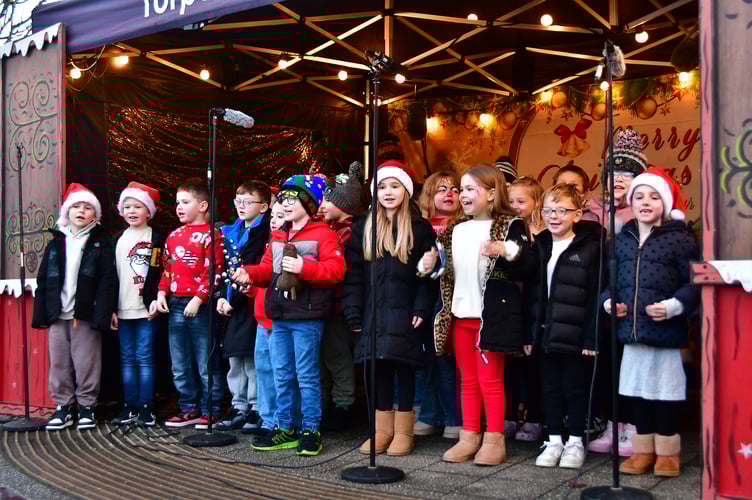 Children from schools across the town were on hand to delivery some outstanding festive performances