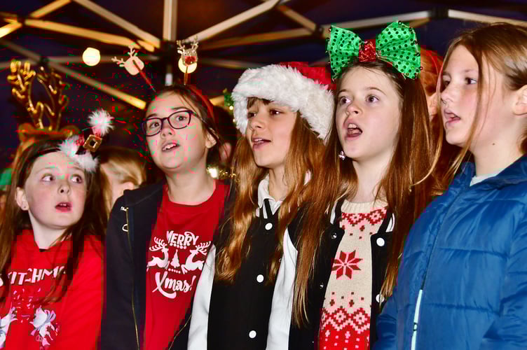 Youngsters perform during a magical Christmas Lights switch-on in Torpoint (Pictures: Andy Campfield)