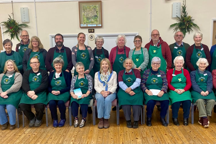 TV broadcaster and author Fern Britton was star guest as she help celebrate St Dominick Community Shop's fifth anniversary