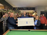 Polbathic pub helps raise thousands for men’s cancer charity