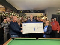 Polbathic pub helps raise thousands for men’s cancer charity