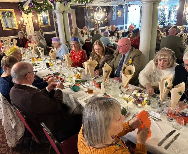 Oddfellows in celebratory mood at annual Christmas lunch