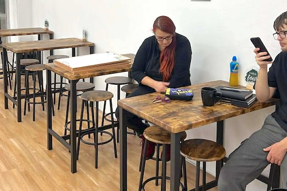 Kernow Darts in St Austell town centre has a social area for customers.