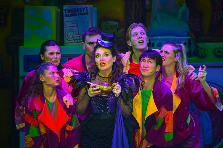 HALL FOR CORNWALL, TRURO, ENGLAND - December 5th 2025. Preview performance of Aladdin, photographed by HfC photographer in residence Hugh Hastings.